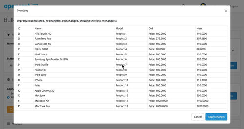 BulkGrid - Bulk Product Editor for OpenCart 4