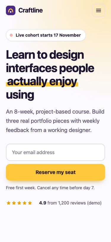 Coursely - Online Course Landing Page Template